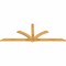 Ekena Millwork Redmond Rough Sawn Timber Gable Bracket, Western Red Cedar, 96"W x 36"H x 2"D x 4"F, 9/12 Pitch GBW096X36X0204RED00RWR - alternate 5